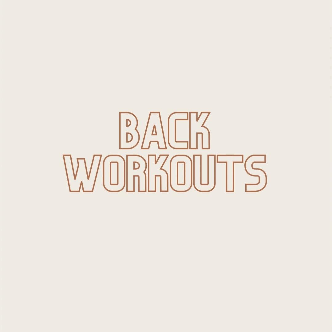 Back Workouts