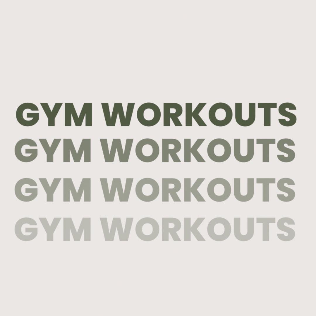 4 Day Gym Split