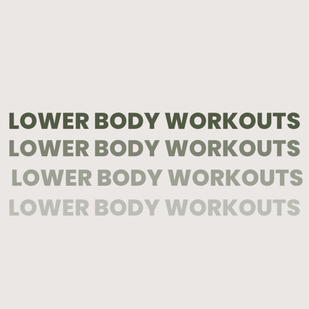 Lower Body Workouts
