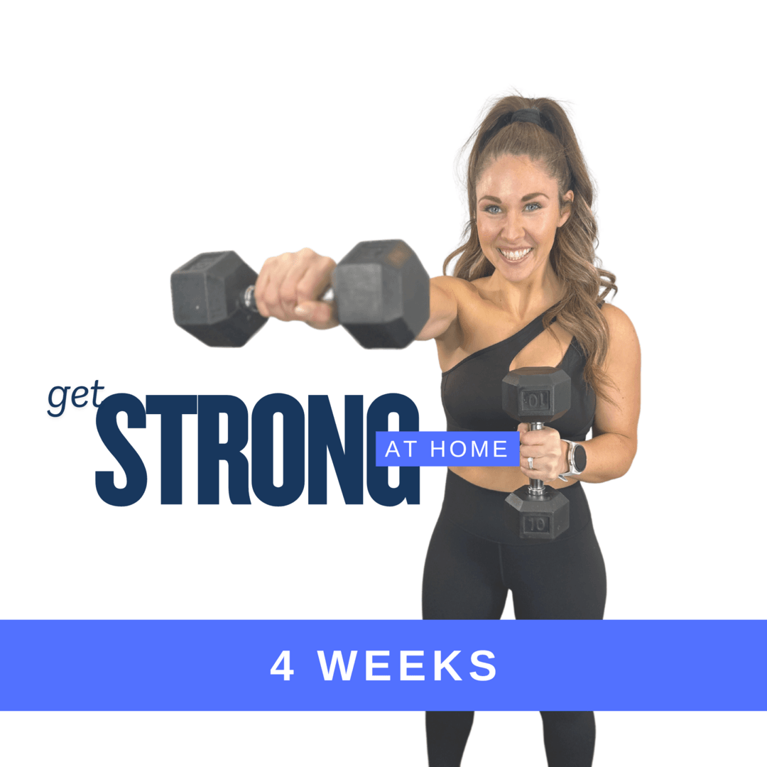 Get STRONG at home with this 4-Week dumbbell program
