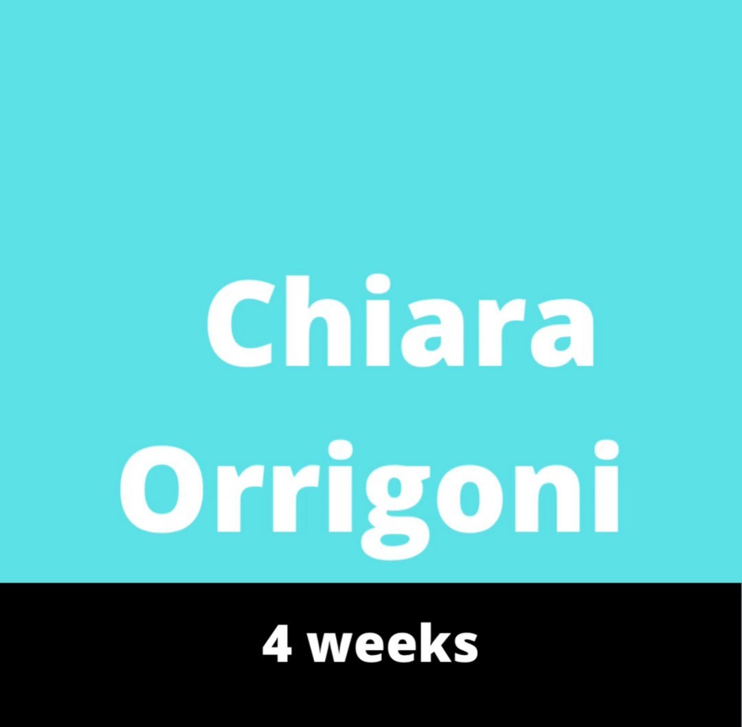 Chiara Orrigoni - Week 1-4
