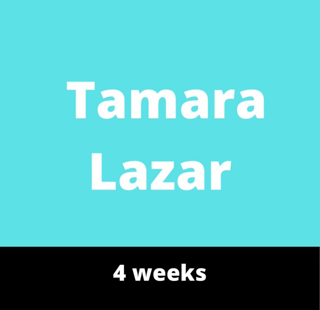 Tamara Lazar 1-4 Weeks