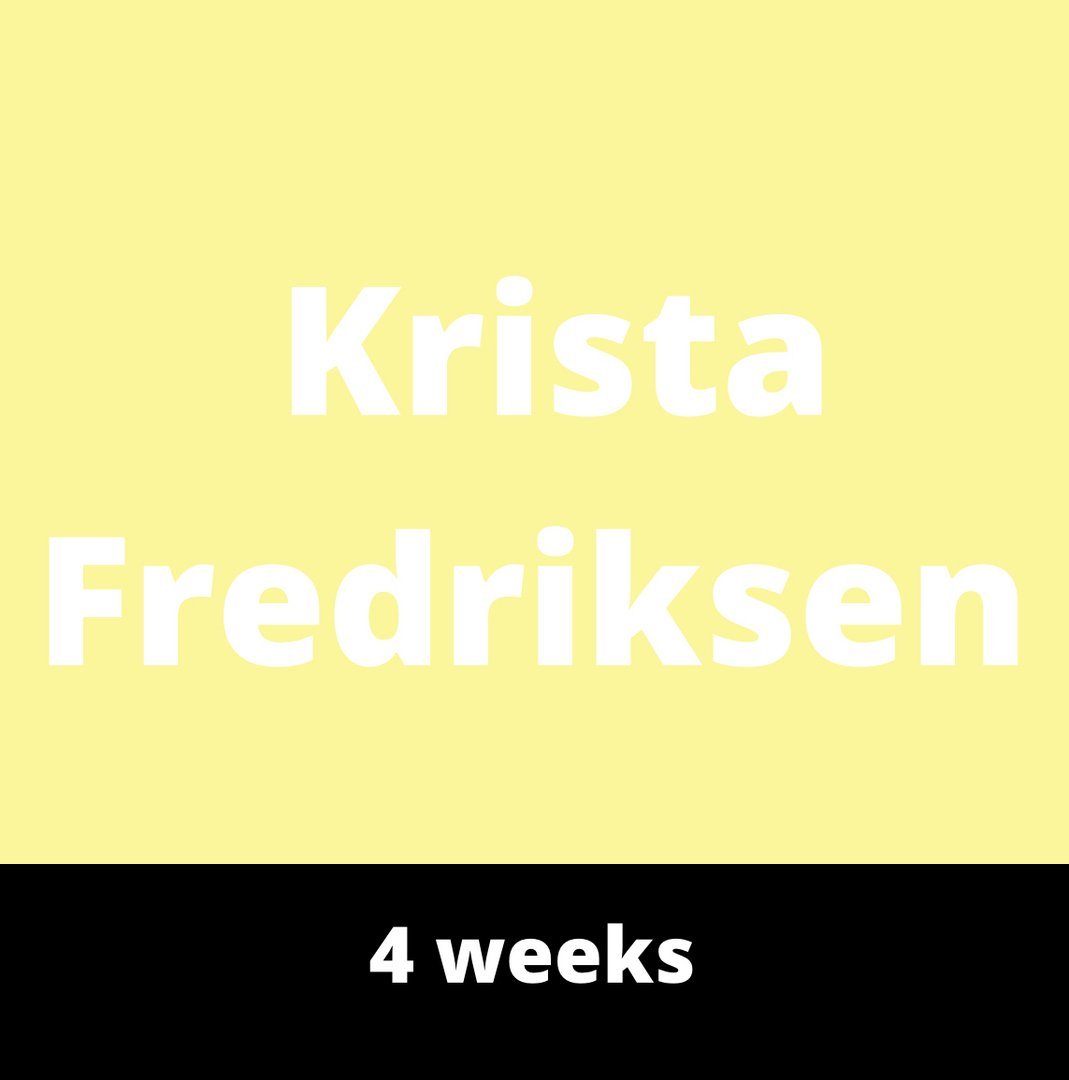 Krista Fredriksen - 4 Weeks