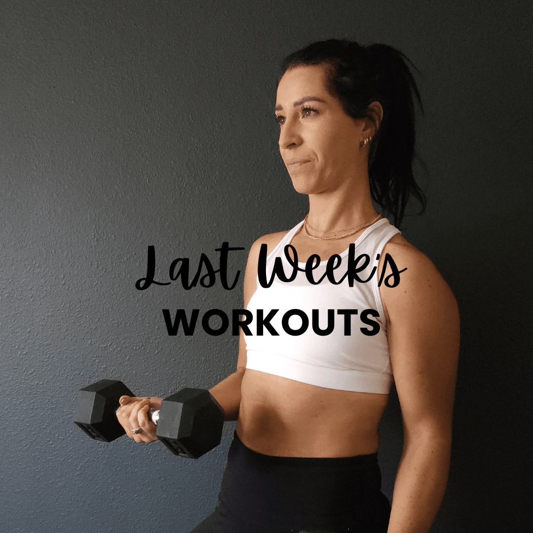 Last Week's Workouts