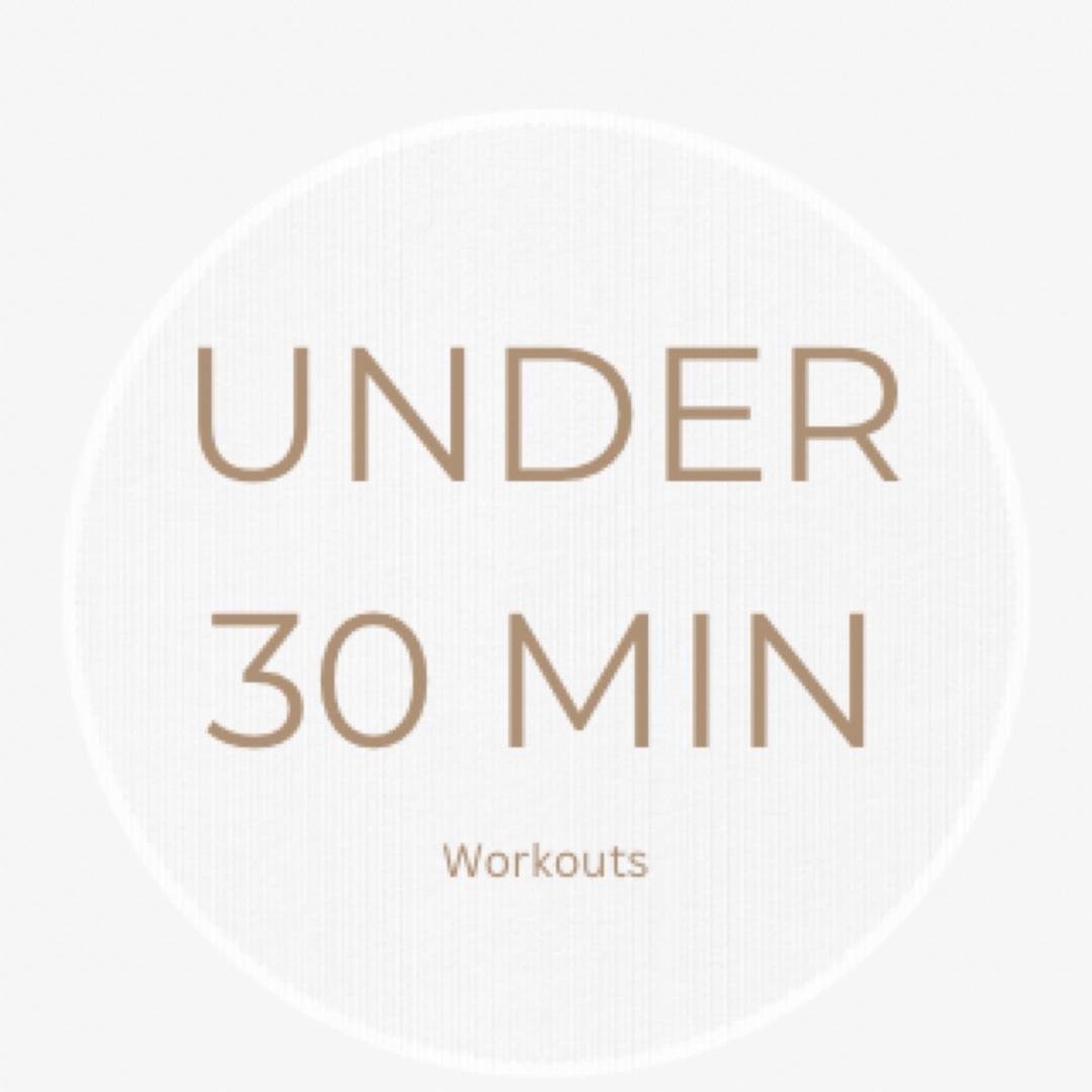 Under 30 min workouts