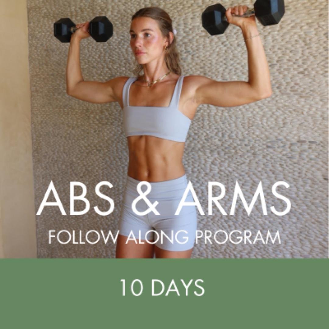 10 Day Follow Along Abs & Arms Program