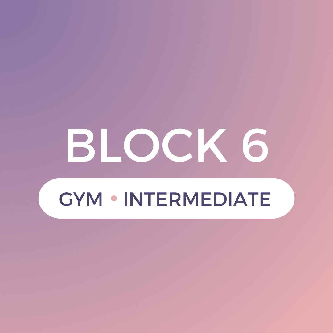 Block 6 - Gym/Experienced