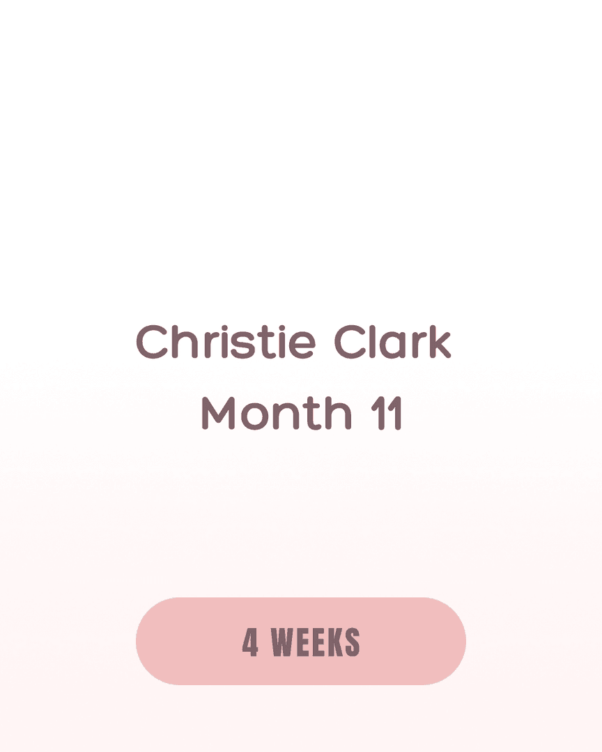 Christie Clark Month 11
