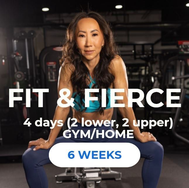 Fit & Fierce - 4 day split (gym/home)