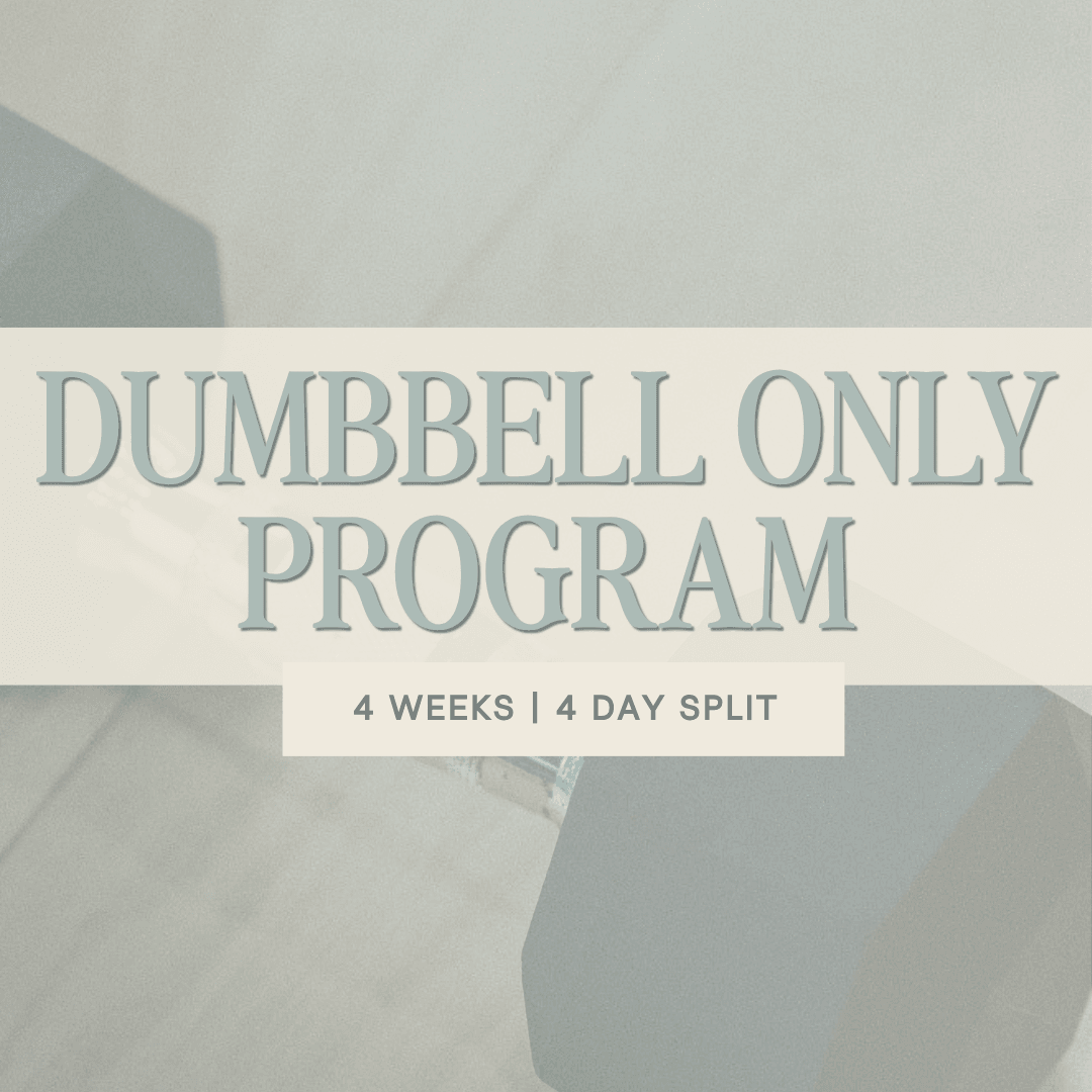 Dumbbell Only Program