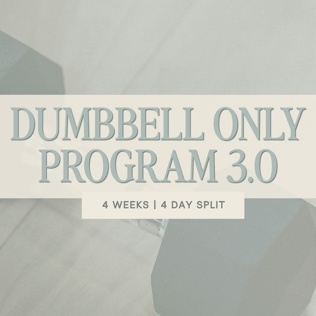 Dumbbell Only Program 3.0