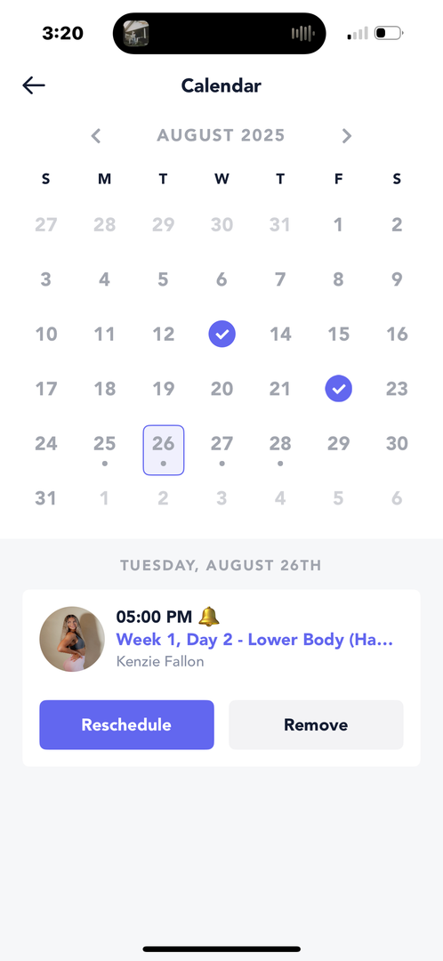 Kenzie Fallon App - Fitness Coach