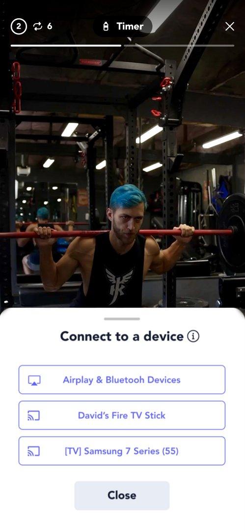Stream Anywhere in the app