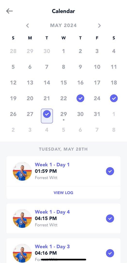 Reminders in the app