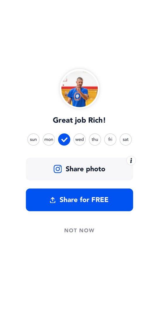 Streaks in the app