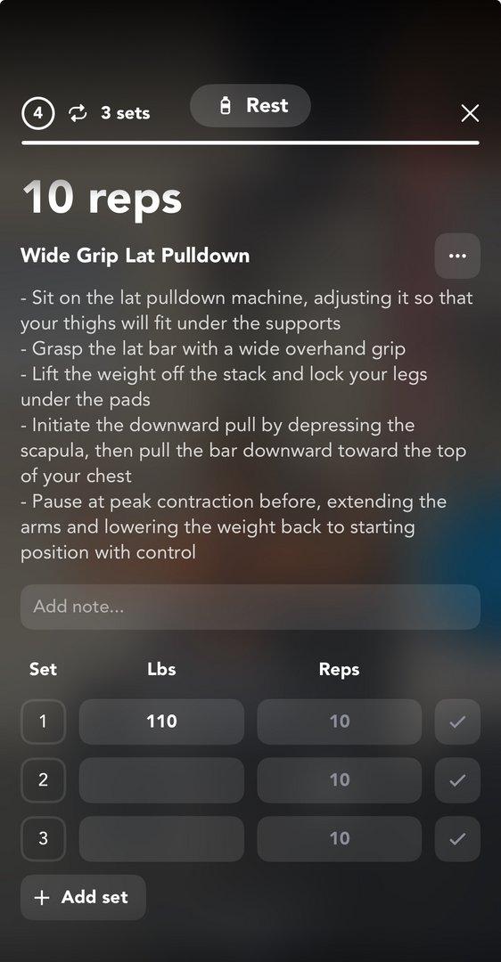Notes & Logging in the app