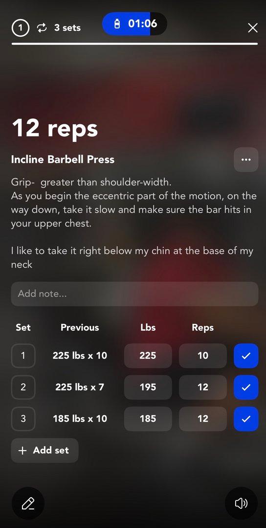 Tracking in the app