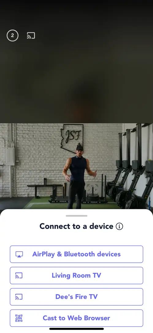 Stream Anywhere in the app