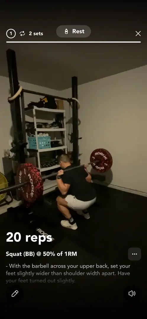 Video Workouts in the app