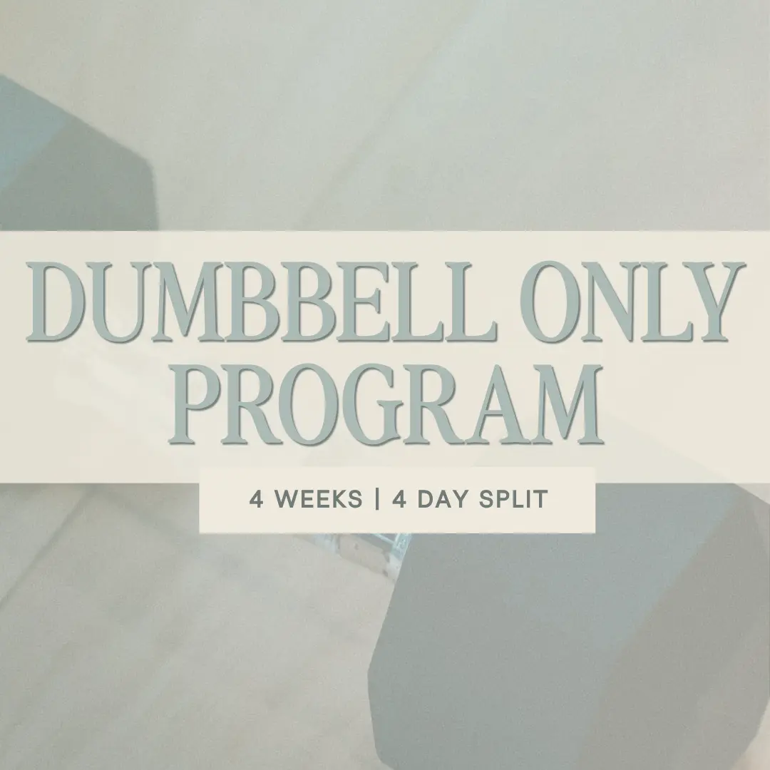 Dumbbell Only Program