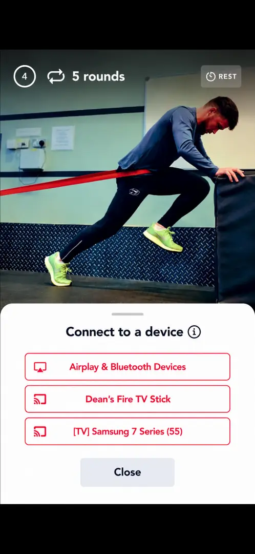 Stream Anywhere in the app