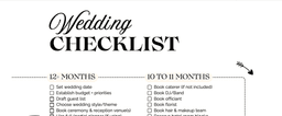 Wedding To-Do Checklist