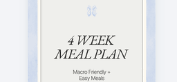 4 Week Meal Plan