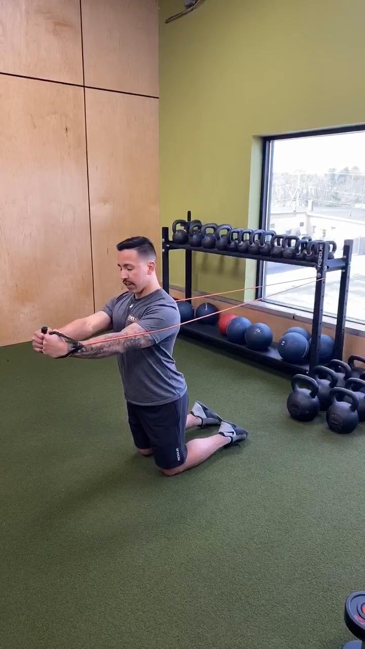 At home single band workout