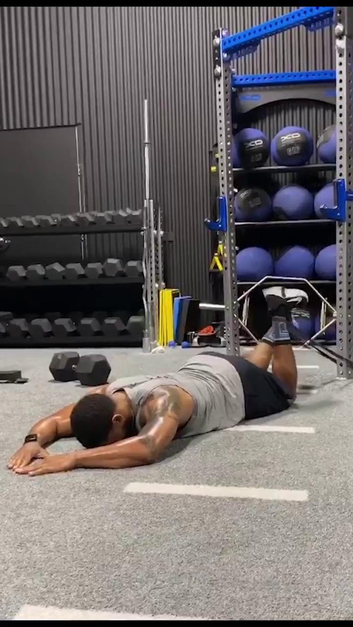 Legs: Bands & dumbbell