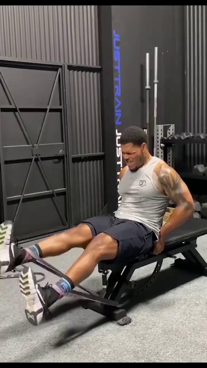 Legs: Bands & dumbbell