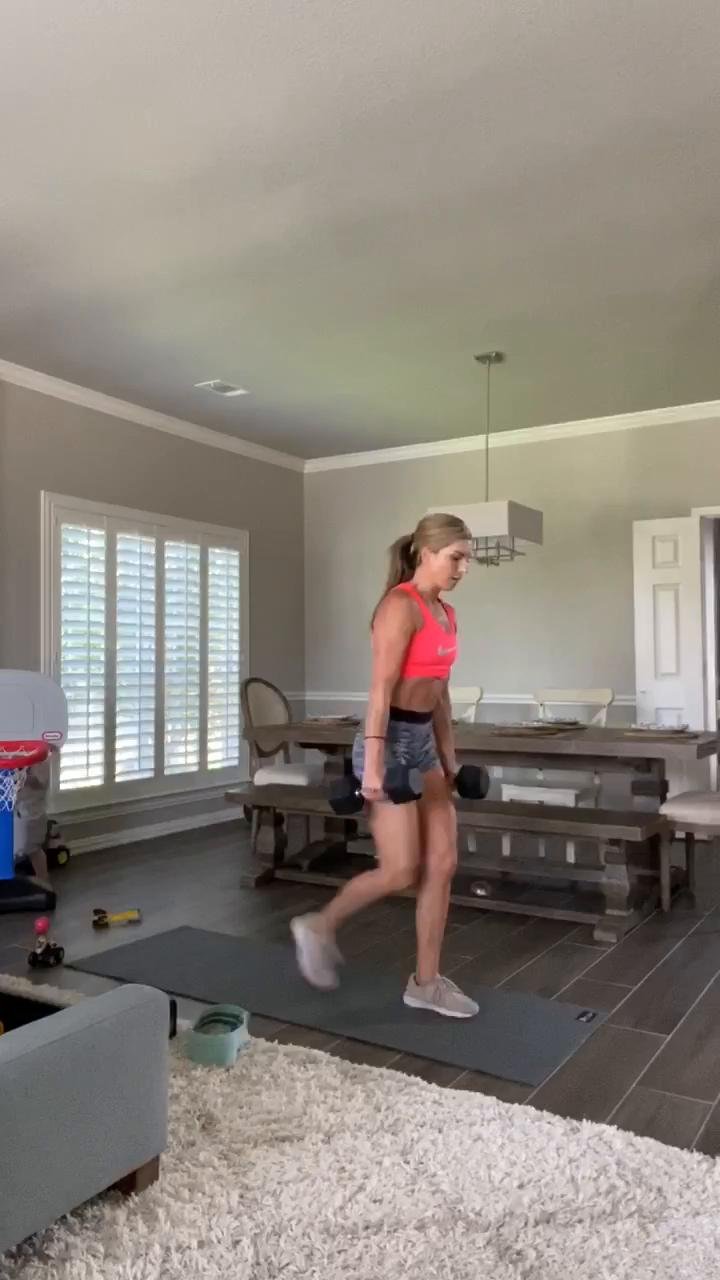 Dumbbell and Loop band lower body workout!