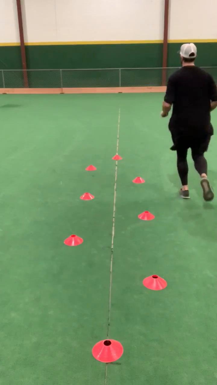 Zig Zag Hop Drill