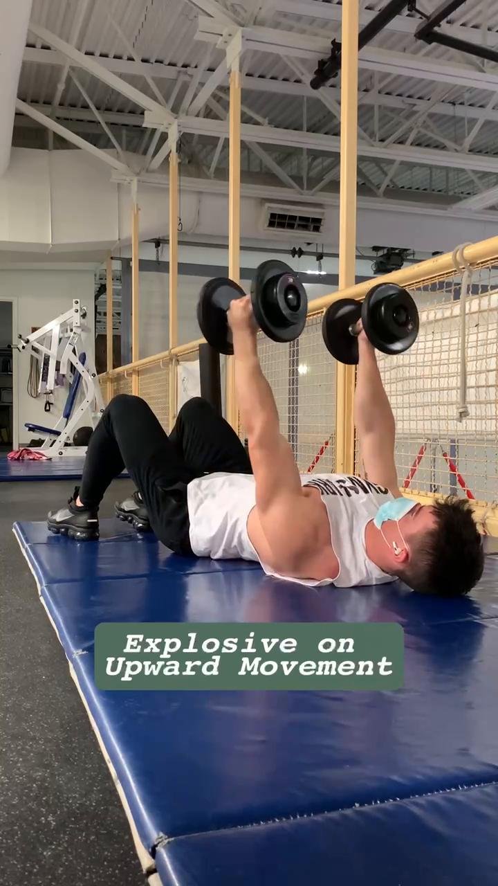 At Home DB Chest Tricep