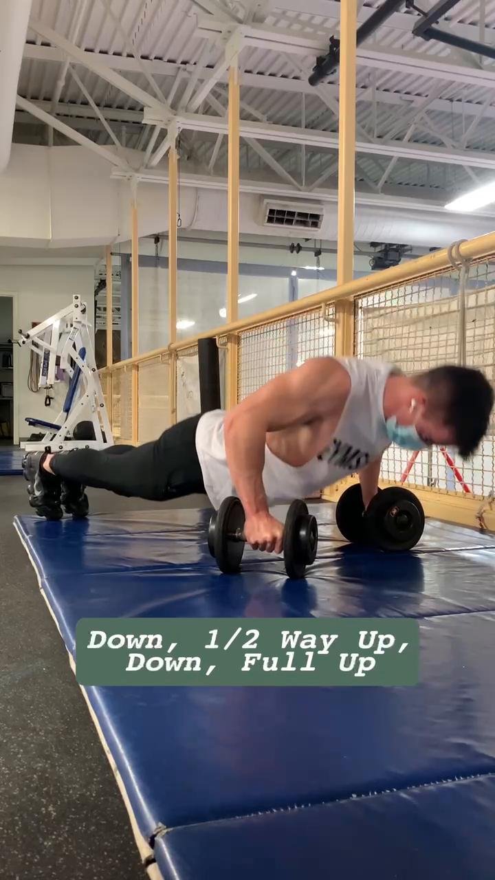 At Home DB Chest Tricep