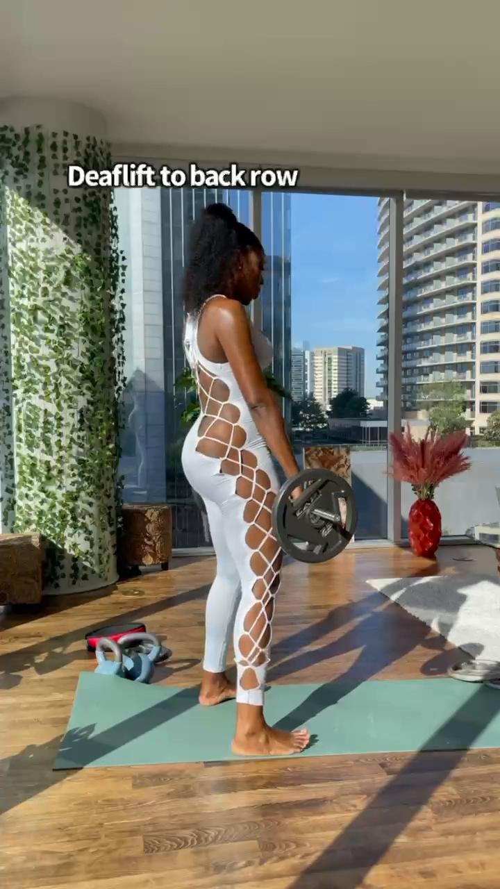🔥Back & booty . 35min home or gym workout