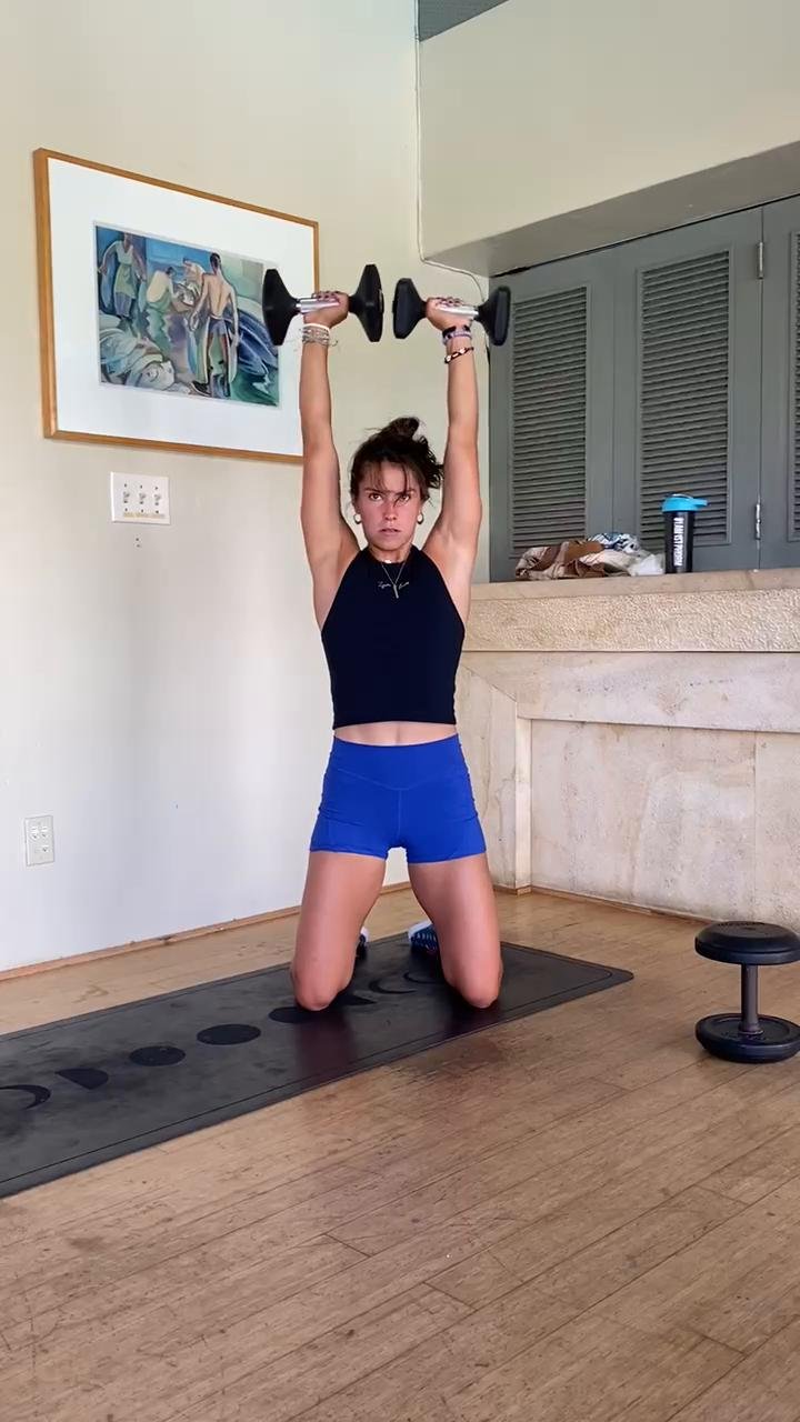 HOT FROM HANA 🌺 full body (bench & dumbbell)