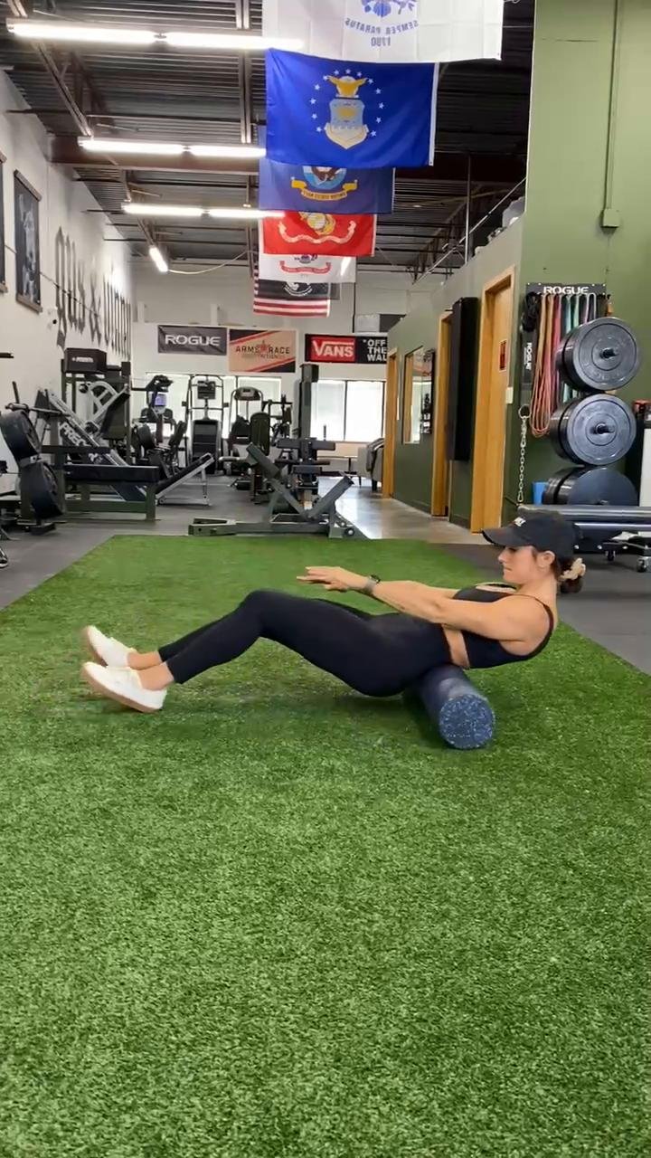 Foam Rolling on high tension areas