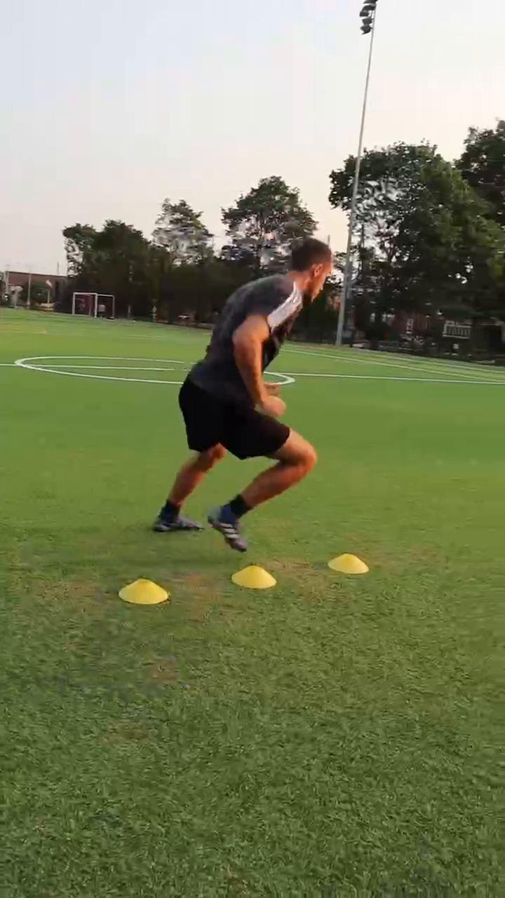 3 Cone Fast Feet to Sprint