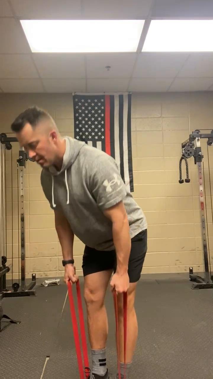 Bands and Bodyweight/ Legs and core focus.