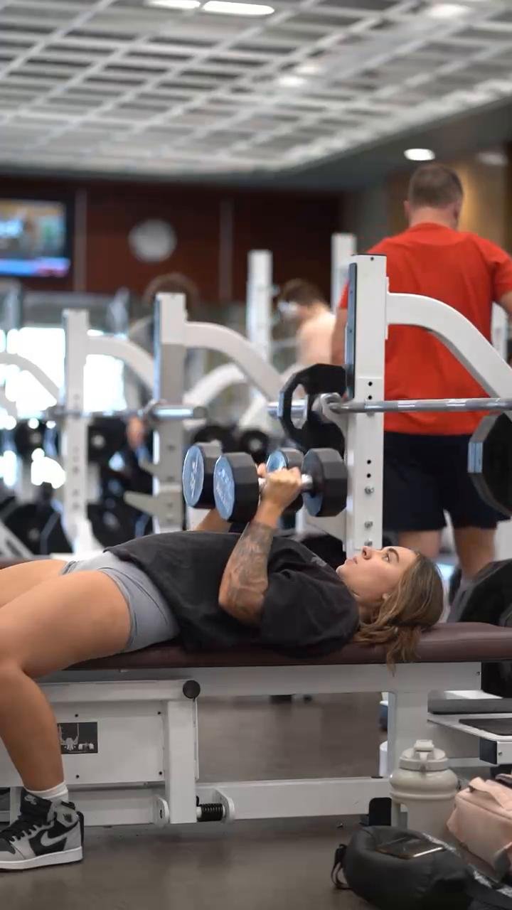 Chest, Tricep & Shoulder Workout (at gym)