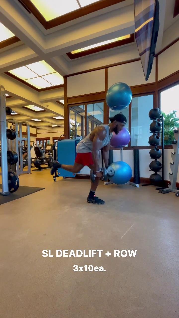 JUICE'S FULL BODY DUMBBELL HOTEL GYM WORKOUT