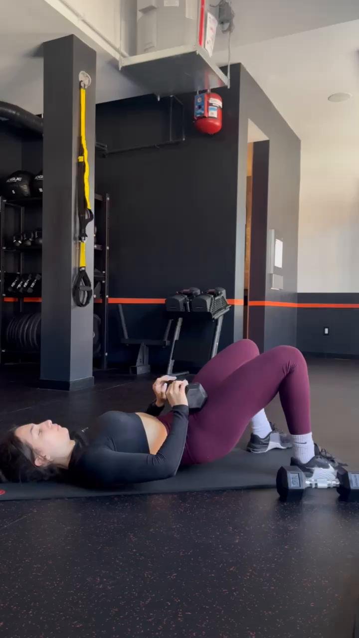 Full body sweat with dumbbells
