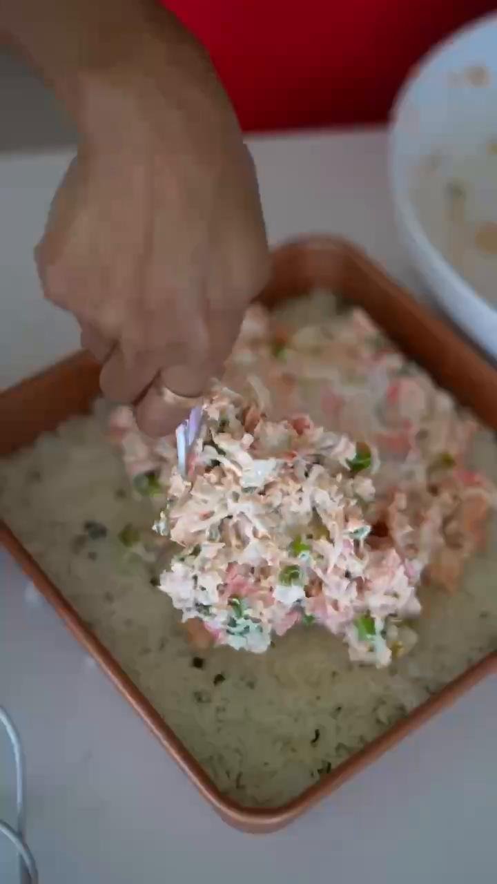 Salmon Sriracha Sushi Bake🍣