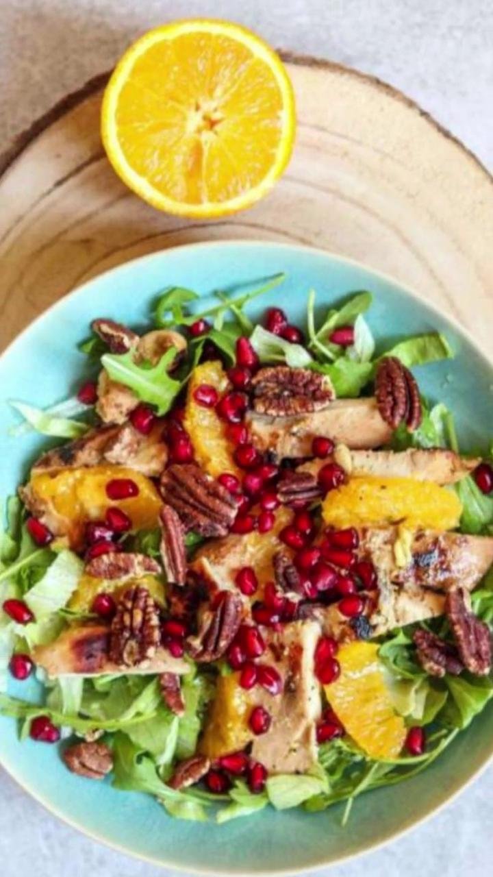 Chicken, Orange &  Walnut Salad