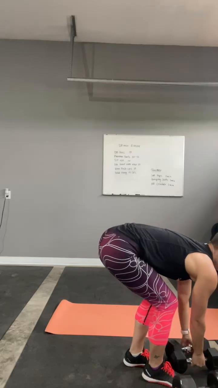 Goblet squats & Rows