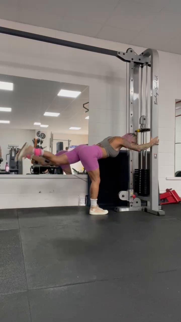 - Glutes + hamstrings + abs