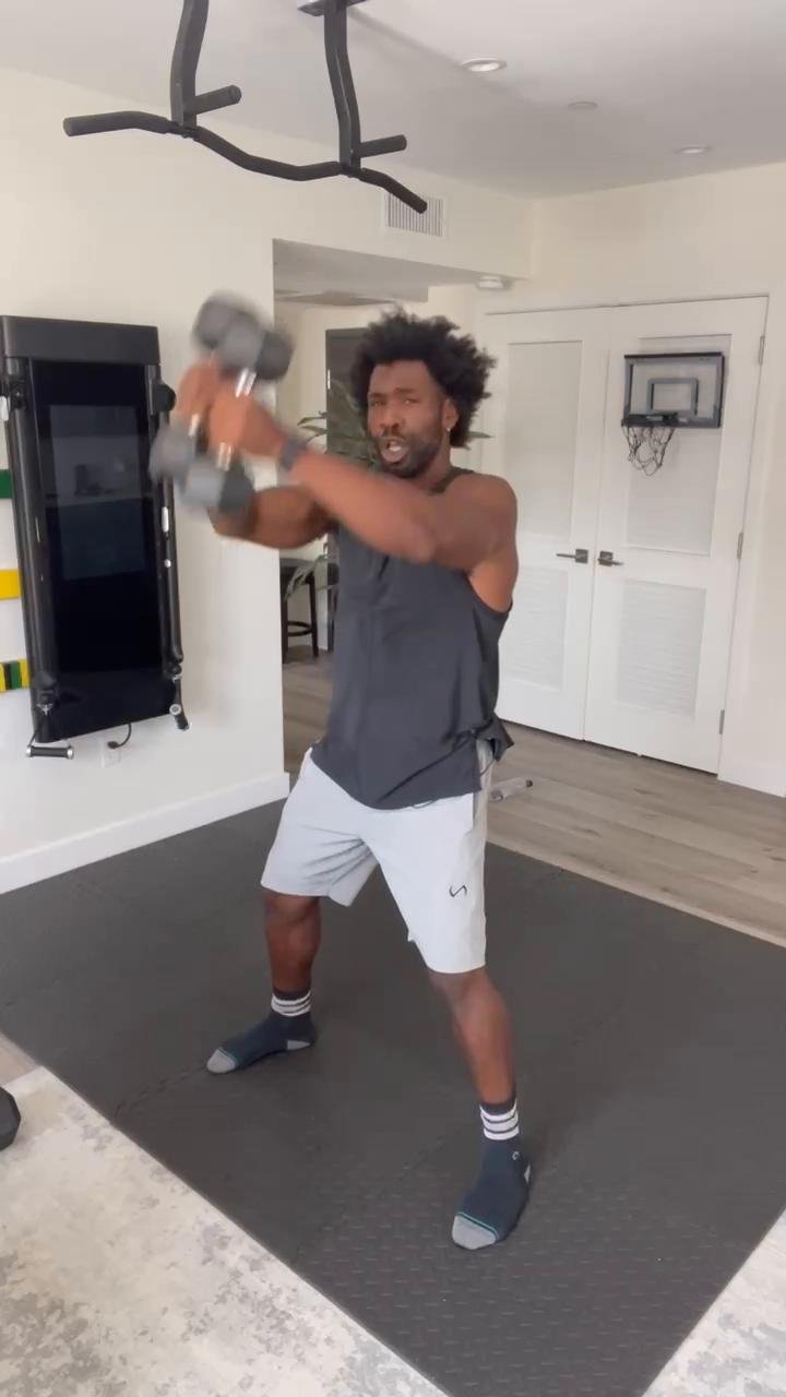 9/19/2022: Hanging core + Combo Dumbbells