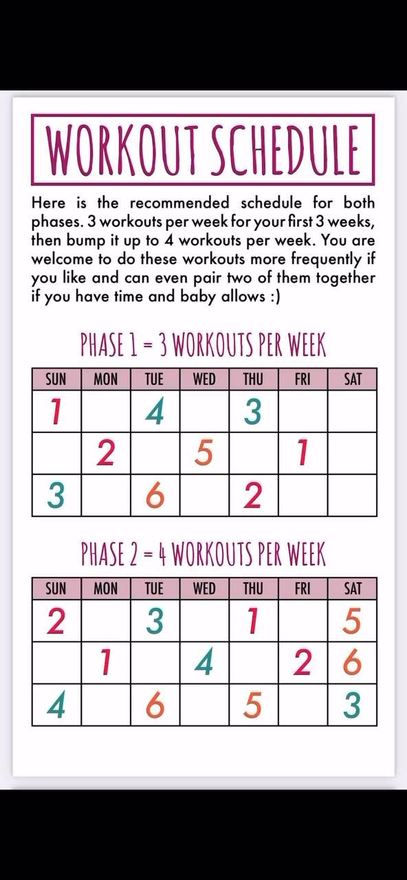 Live Lean Mom Calendar