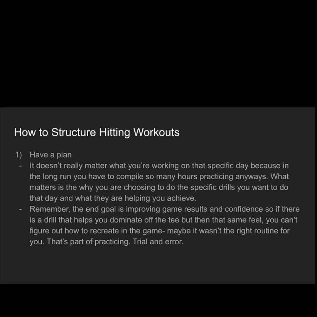 Part 1: How to structure Workouts