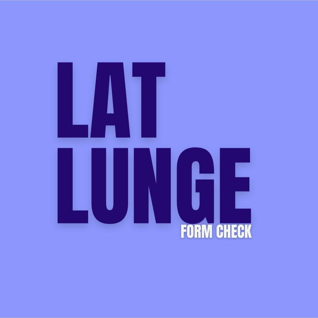 Lateral Lunge Form Tutorial